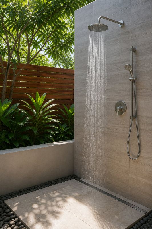 Outdoor Shower Assembly