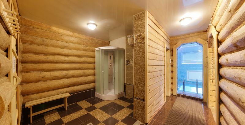 Rustic Wooden Shower Assembly
